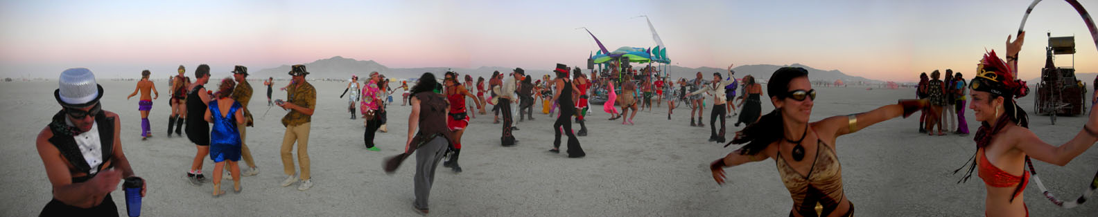 Otter Clan Dance on the Playa