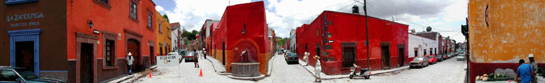 Streets and Fountain